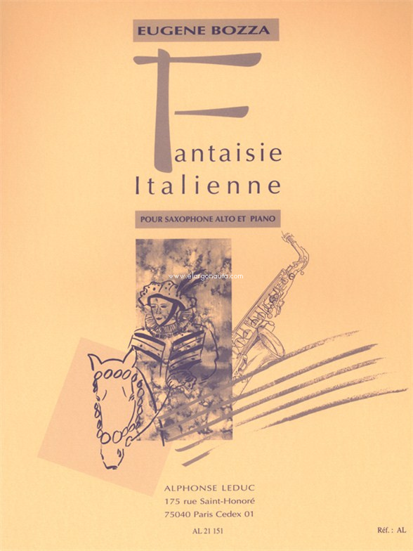 Fantaisie Italienne, pour saxophone alto et piano. 9790046211515