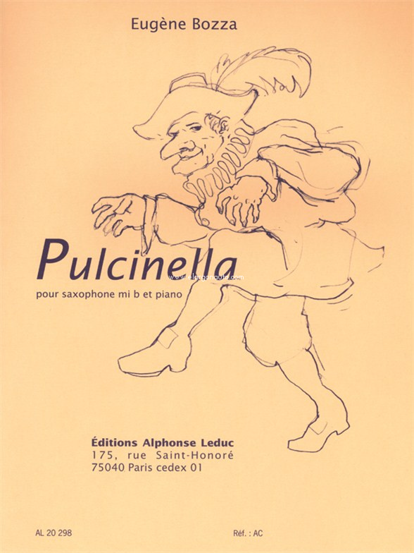 Pulcinella, op. 53, nº 1, pour saxophone Mi b et piano