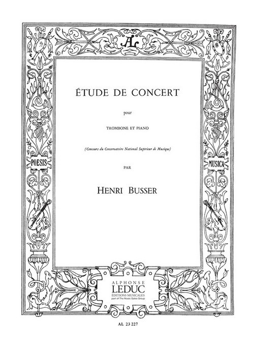 Etude De Concert, Trombone and Piano