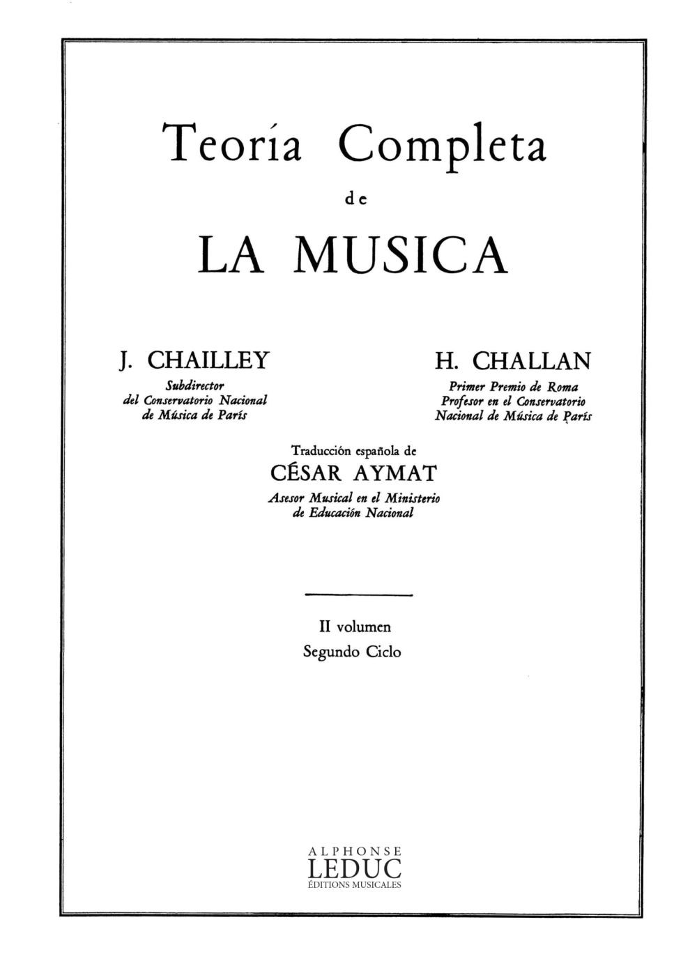 Teoría completa de la música, vol. II. 9790046227801