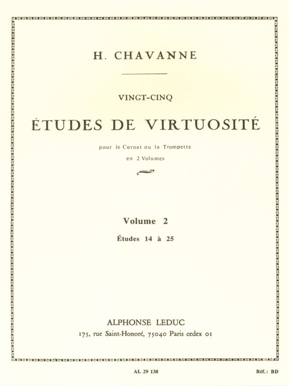 25 Etudes de Virtuosite Vol. 2-Etudes 14 a 25, Trumpet