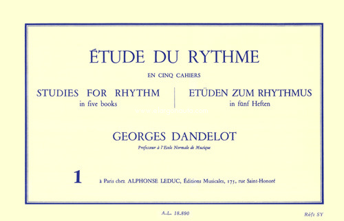 Étude du rythme, cahier 1 = Studies for Rhythm, vol. 1