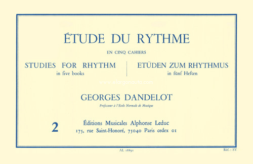 Étude du rythme, cahier 2 = Studies for Rhythm, vol. 2