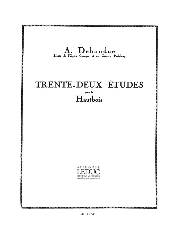 Trente-Deux Etudes Pour Le Hautbois, Oboe. 9790046210488