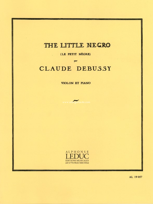 Le Petit Nègre, Violin and Piano