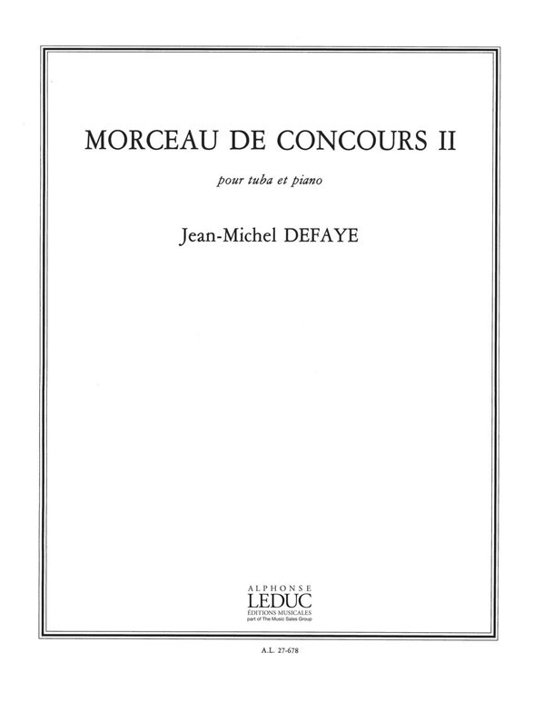 Morceau De Concours Ii, Tuba and Piano