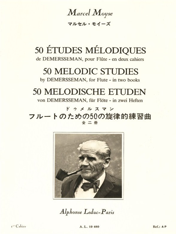 50 Etudes Melodiques de Demersseman op. 4, Vol. 1, Flute