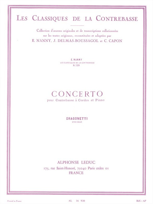 Dragonetti: Concerto, Double Bass