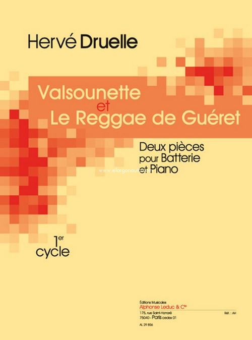 Valsounette et le reggae de guéret (cycle 1), Drum Set and Piano. 9790046298561