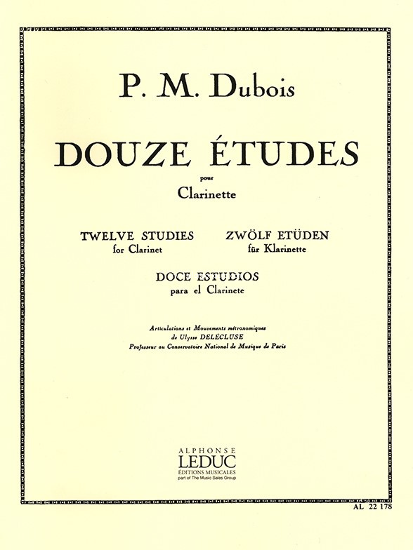 Doce estudios para el clarinete. 9790046221781
