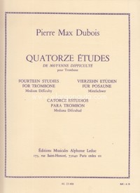 Quatorze Études du moyenne difficulté pour trombone. 9790046234880