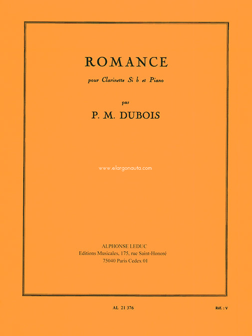 Romance, pour Clarinette Si b et Piano