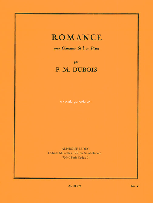 Romance, pour Clarinette Si b et Piano