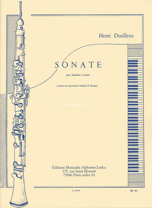 Sonate, pour hautbois et piano