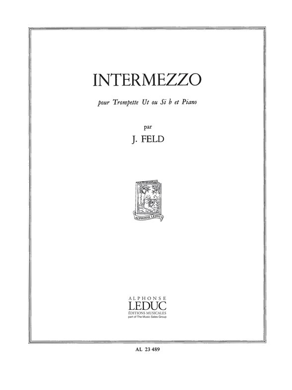 Intermezzo, Trumpet In C or B-Flat and Piano. 9790046234897