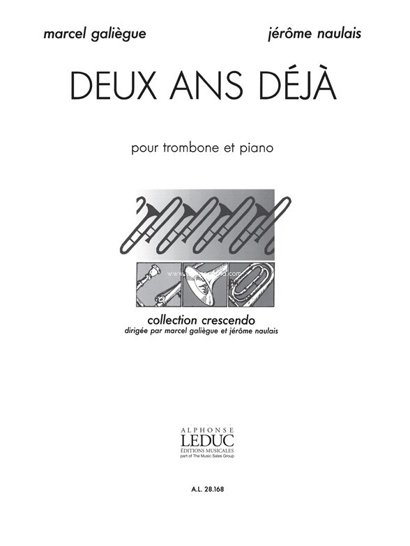 Deux ans déjà, pour trombone et piano