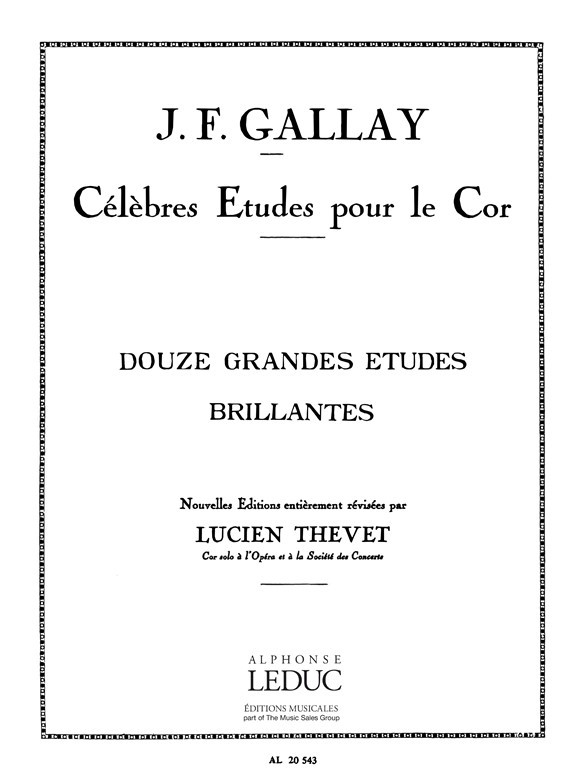 Douze grandes études brillantes pour cor, op. 43. 9790046205439 Douze grandes études brillantes pour cor, op. 43. 9790046205439