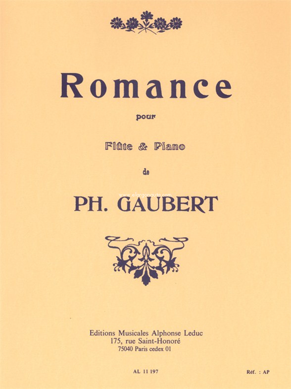 Romance, pour flûte et piano