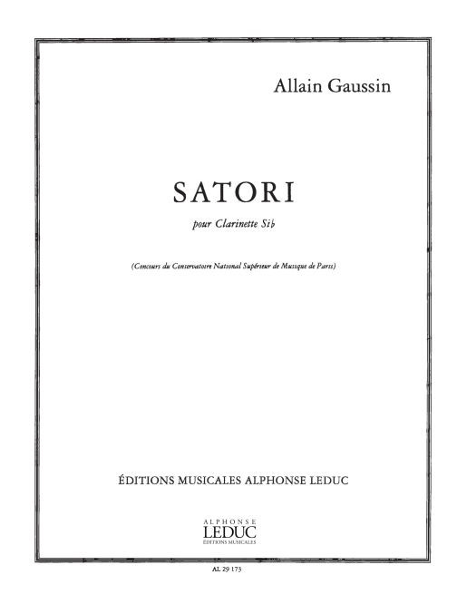 Satori, Clarinet B-Flat. 9790046291739