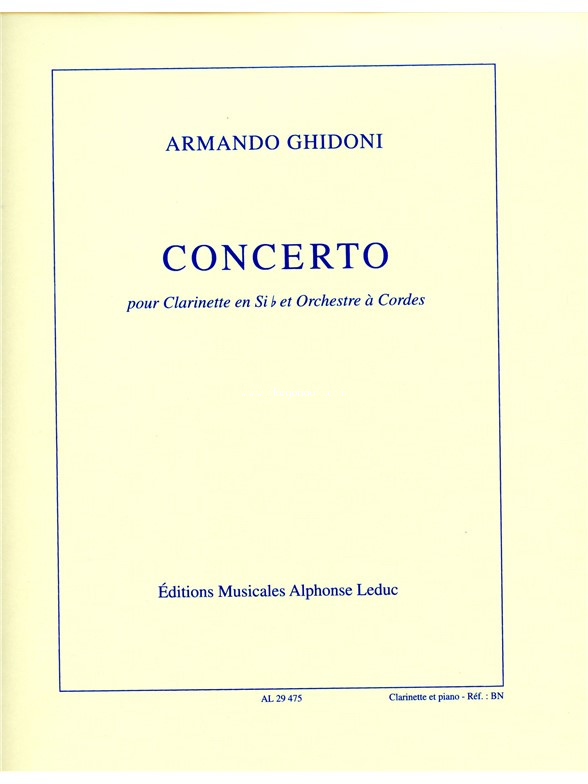 Concerto, Clarinet and Piano