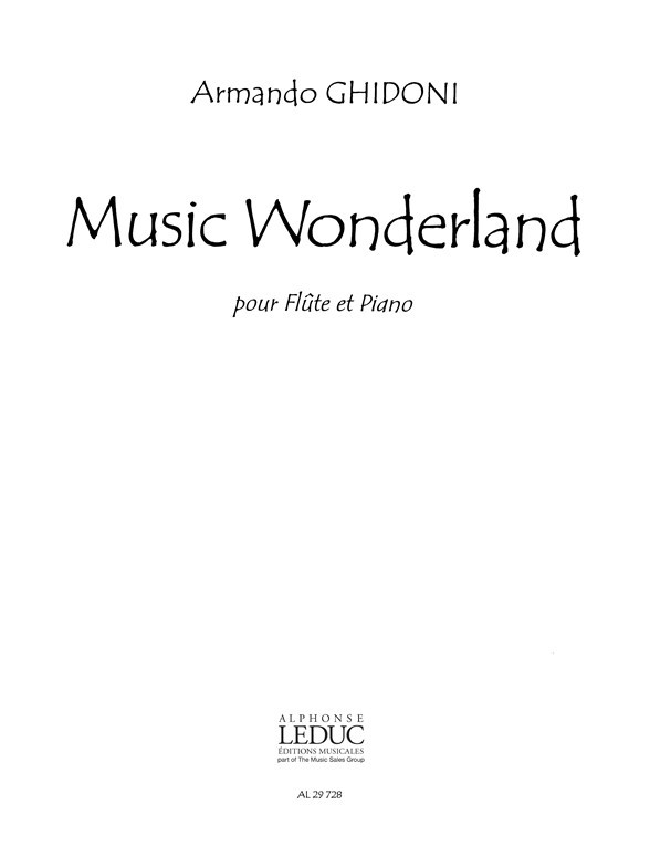 Music Wonderland, Flute and Piano. 9790046297281 Music Wonderland, Flute and Piano. 9790046297281