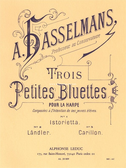 3 Petites Bluettes Op.28 (Harp solo). 9790046200090