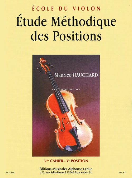 Etude Méthodique des Positions Vol 3, Violin