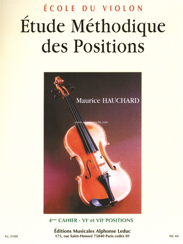 Etude Méthodique Des Positions Vol 4, Violin