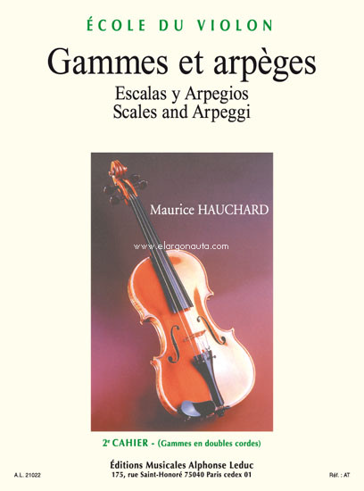 Gammes et Arpeges, Vol.2, Violin. 9790046210228