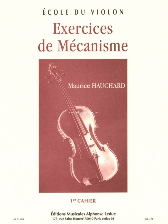 Exercices De Mecanisme: Vol. 1 Violon, Violin