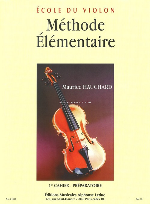 Méthode Élémentaire Vol.1 - Préparatoire, Violin