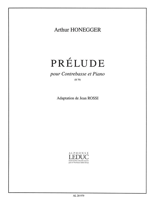 Prélude H79, Double Bass