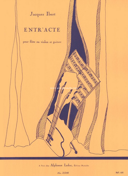 Entr'acte, pour flûte ou violon et guitare. 9790046213465 Entr'acte, pour flûte ou violon et guitare. 9790046213465