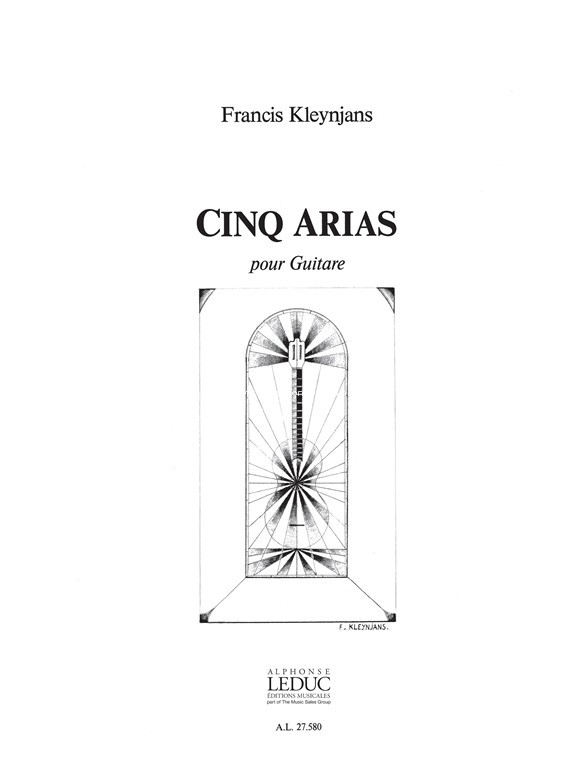 5 Arias, pour guitare