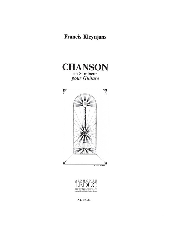 Chanson en Si mineur, pour guitare