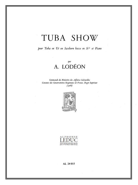 Tuba Show, Tuba In C or Tenor Horn B-Flat and Piano