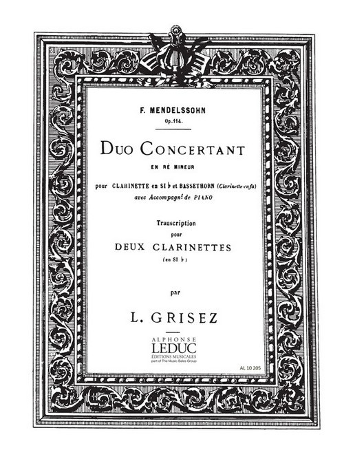 Duo Concertant, 2 Clarinets