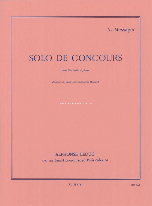 Solo de concours, pour clarinette et piano