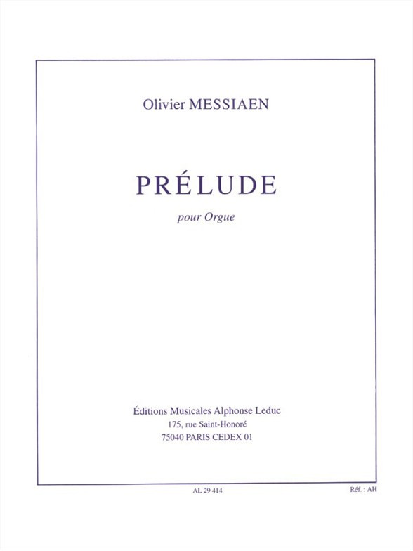 Prelude, Organ. 9790046294143