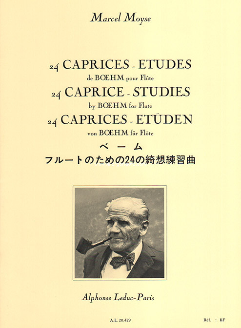 24 Caprices études de Boehm pour flûte, Flute. 9790046204296