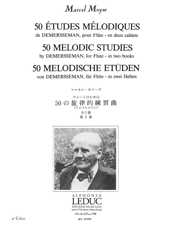 50 Etudes Melodiques de Demersseman op. 4, Vol. 2, Flute