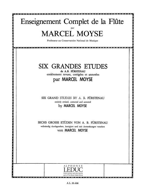 6 Grandes Etudes de Furstenau, Flute