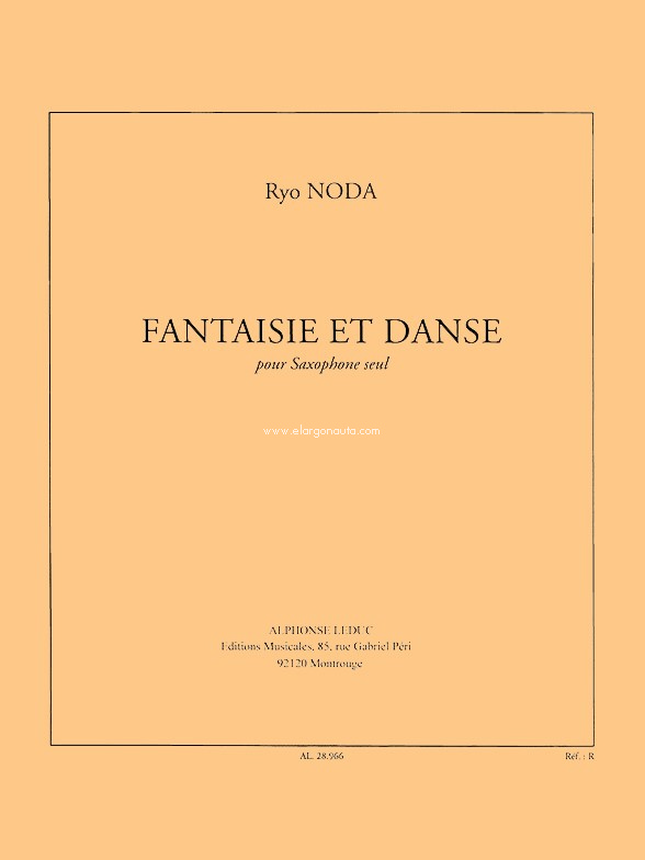 Fantaisie et Danse, Saxophone. 9790046289668