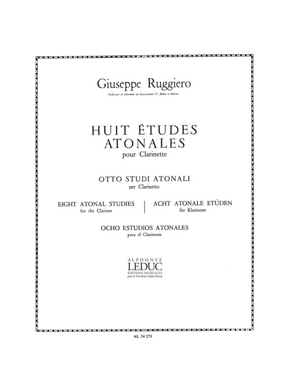 8 Etudes Atonales, Clarinet. 9790046242755