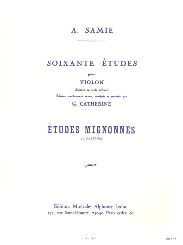 Etudes Mignonnes Op.31, Violin