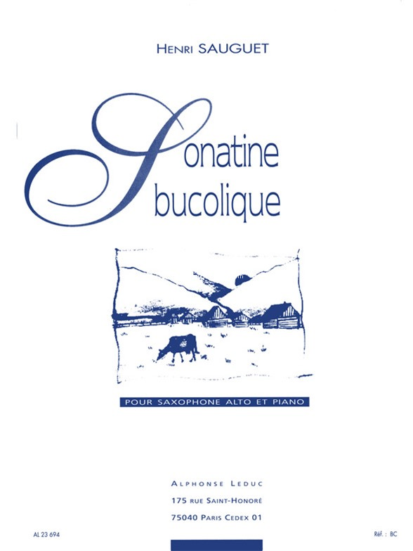 Sonatine bucolique, Alto Saxophone and Piano