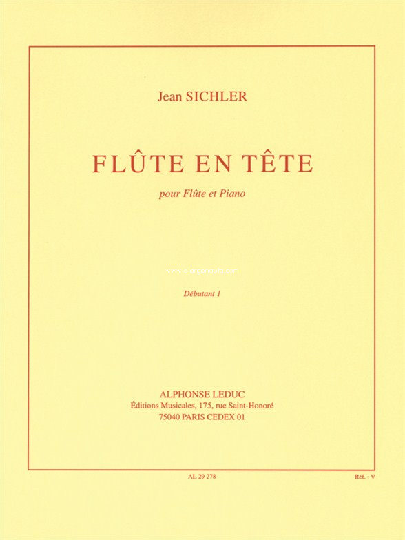 Flute En Tete: Flute Et Piano - Debutant 1. 9790046292781