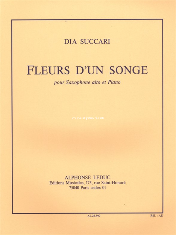 Fleurs D'un Songe, Saxophone