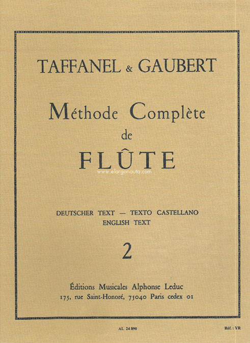 Méthode complète de flûte, vol. 2, Flute