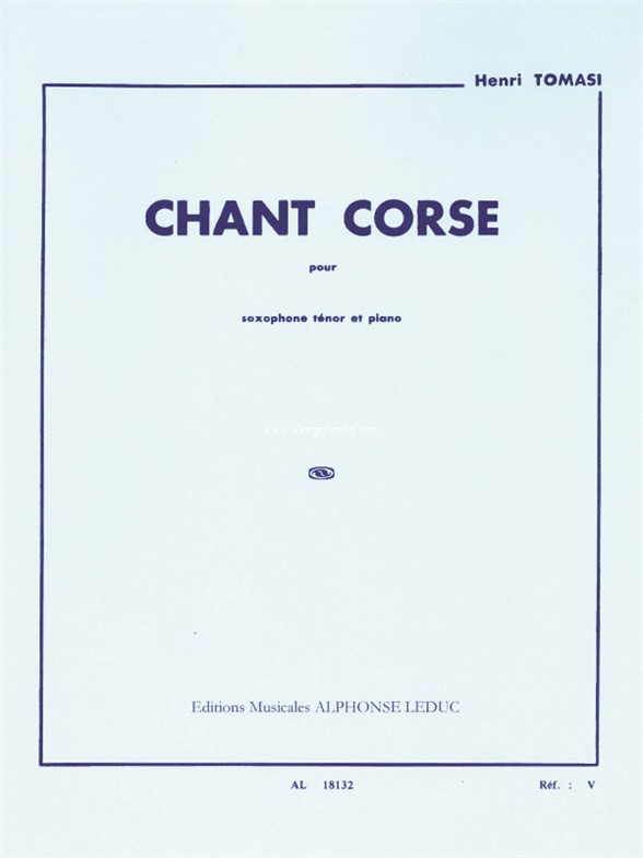 Chant Corse, Saxophone B-Flat and Piano